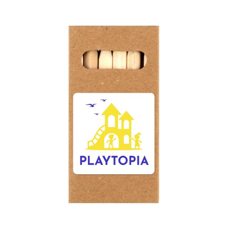 Picture of Colouring Long Handle Cotton Bag & Pencils