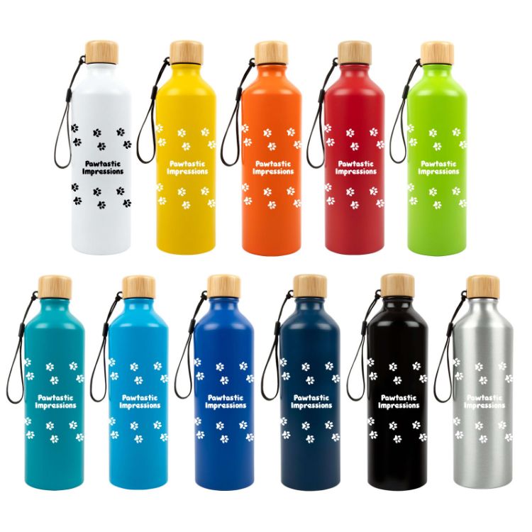 Picture of Gelato Aluminium Bottle with Bamboo Lid