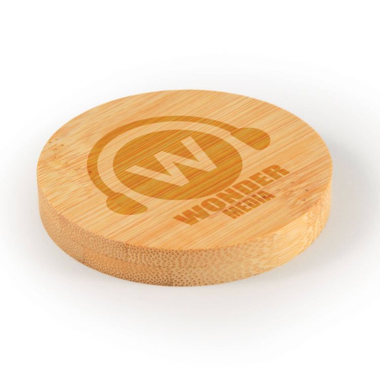 Picture of Discus Bamboo Bottle Opener Coaster