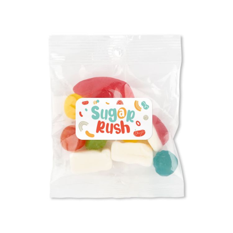 Picture of Assorted Jelly Party Mix in 50 Gram Cello Bag