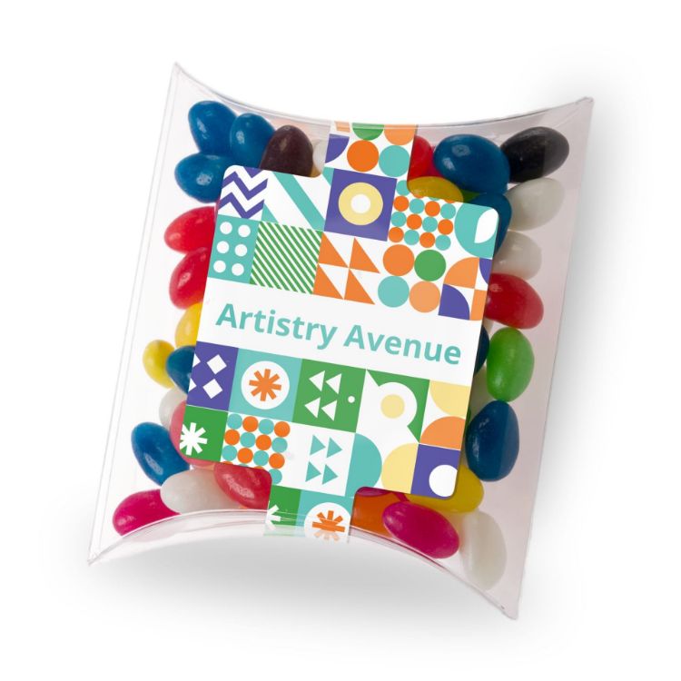 Picture of Assorted Colour Mini Jelly Beans in Pillow Pack