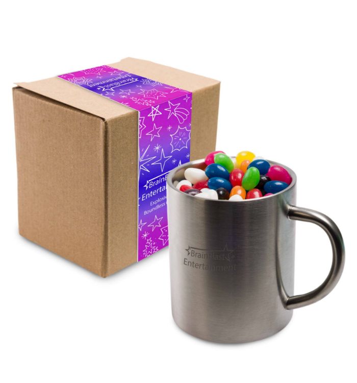 Picture of Assorted Colour Mini Jelly Beans in Java Mug