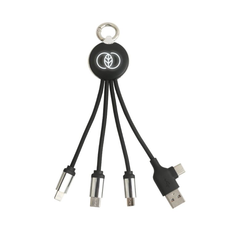 Picture of Round Shaped Light Up Multi Charging Cable