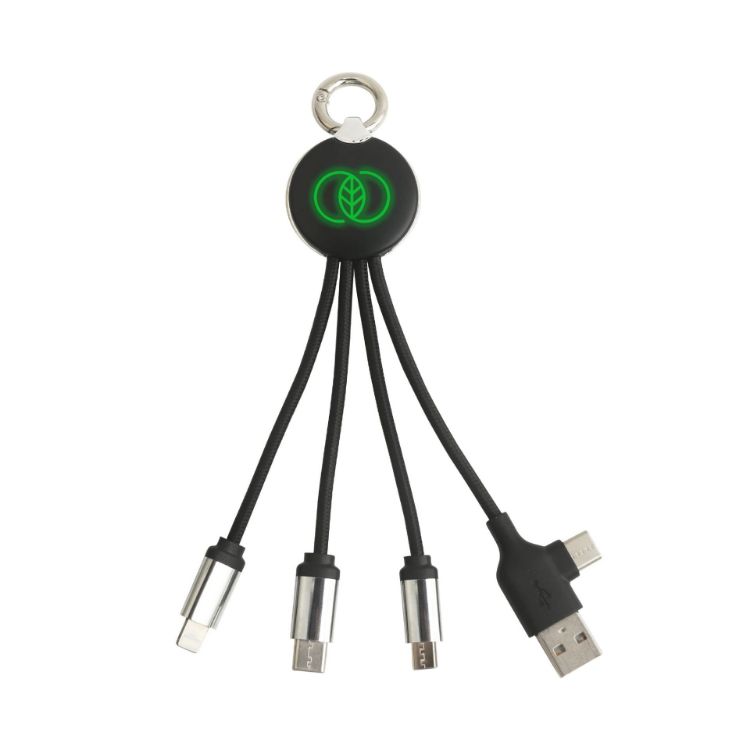 Picture of Round Shaped Light Up Multi Charging Cable