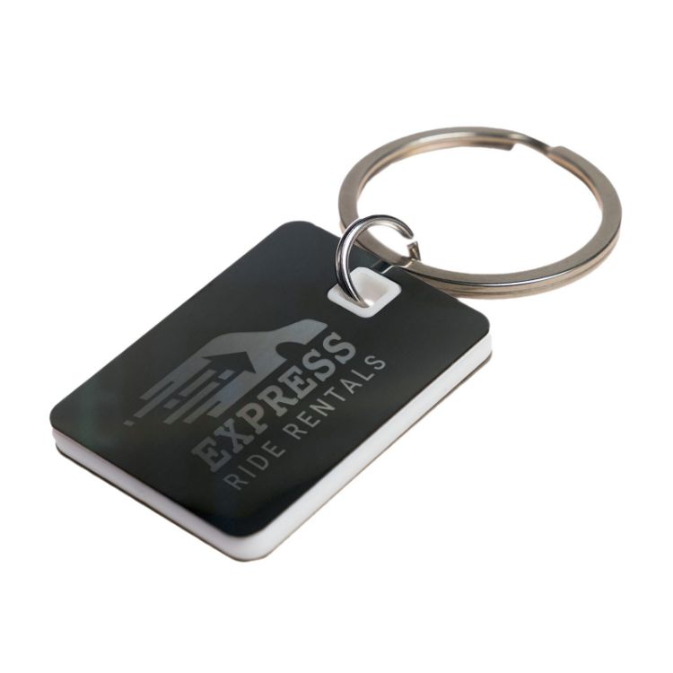 Picture of Rectangle Stainless Steel Keytag