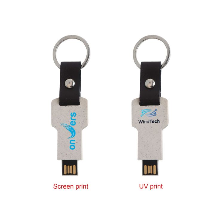 Picture of Eco Mini Flash Drive Keychain