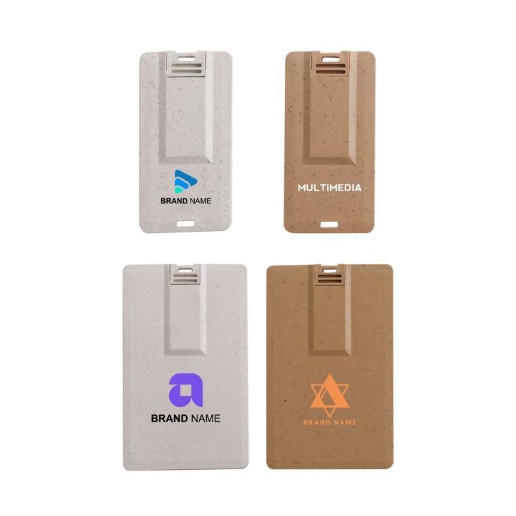 Picture of Wheat Straw Credit Card Flash Drive