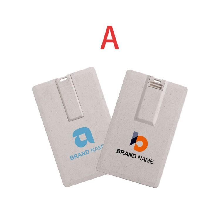 Picture of Wheat Straw Credit Card Flash Drive