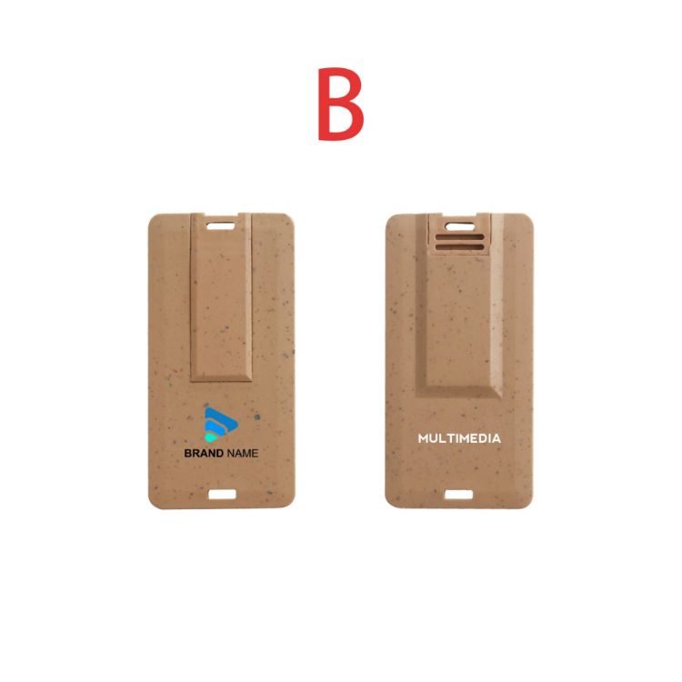 Picture of Wheat Straw Credit Card Flash Drive