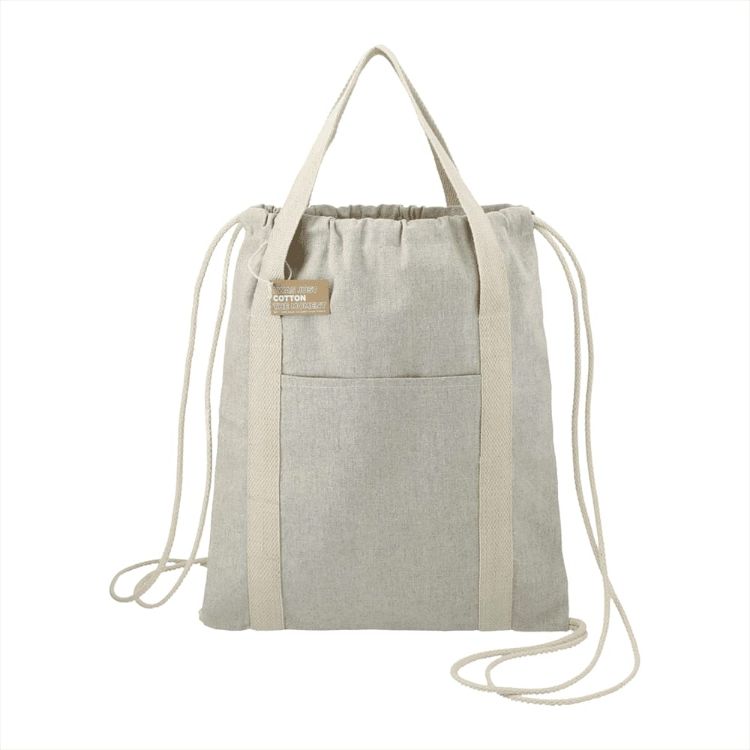 Picture of Repose Recycled Cotton Drawstring Bag