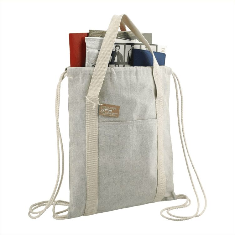 Picture of Repose Recycled Cotton Drawstring Bag