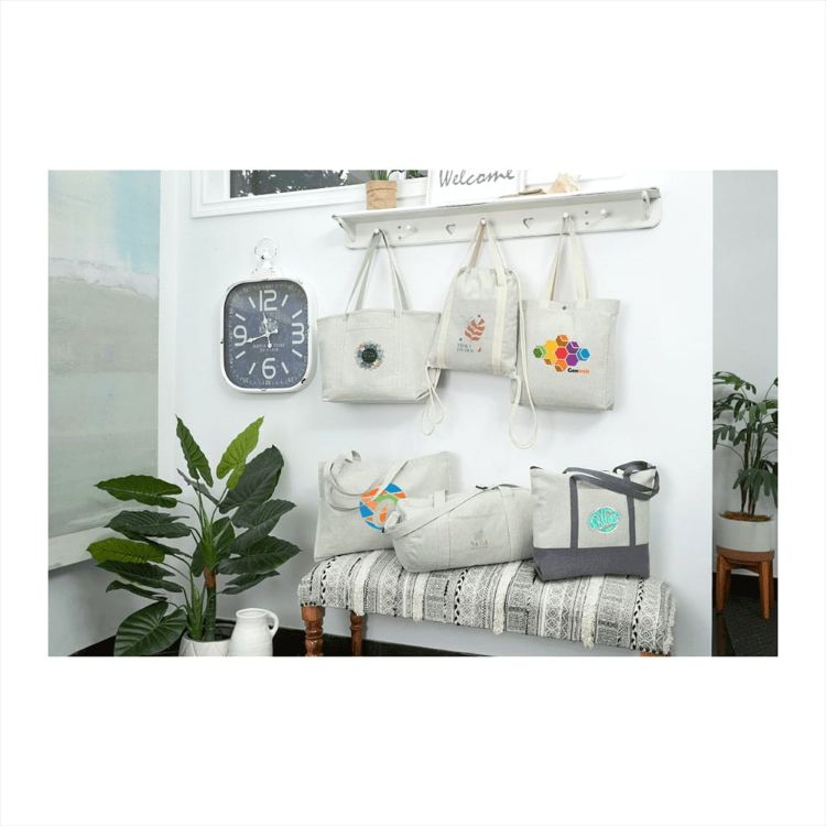 Picture of Repose Recycled Cotton Drawstring Bag