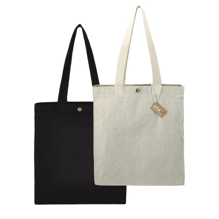 Picture of Repose 10oz Recycled Cotton Box Tote w/Snap