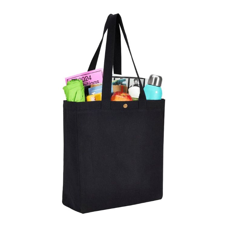 Picture of Repose 10oz Recycled Cotton Box Tote w/Snap