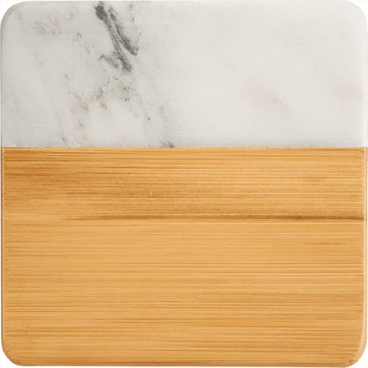 Picture of Marble & Bamboo Coaster