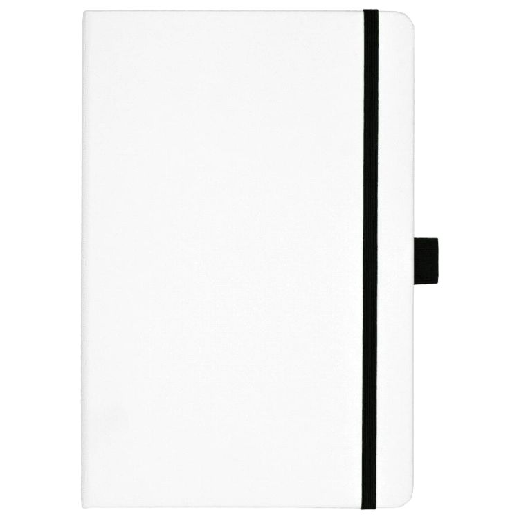 Picture of Nova White Bound JournalBook w/ Coloured Accents