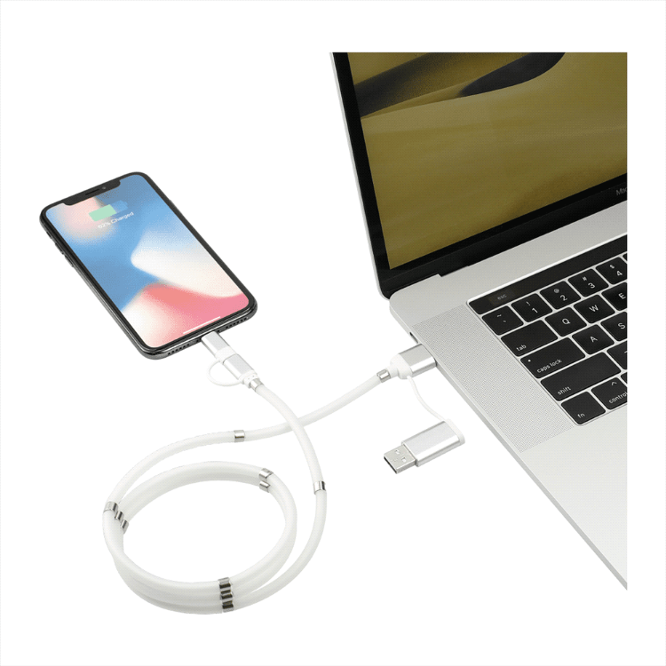 Picture of Whirl 5-In-1 Charging Cable w/ Magnetic Wrap