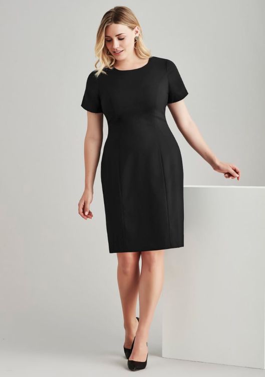 Picture of Womens Comfort Wool Stretch Short Sleeve Shift Dress