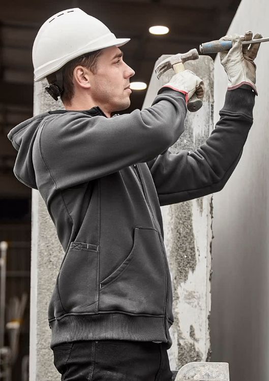 Picture of Unisex Zip Front Multi-Pocket Hoodie