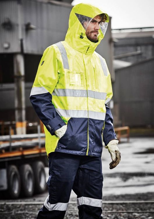 Picture of Mens Hi Vis 4 In 1 Waterproof Jacket