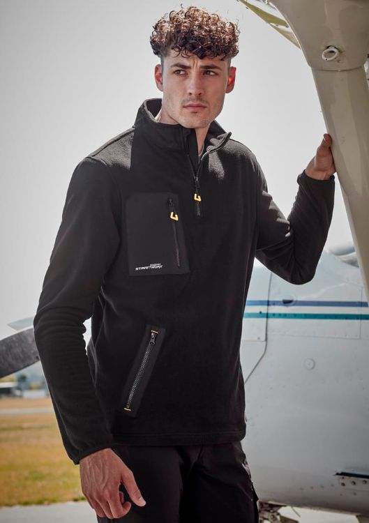 Picture of Unisex Streetworx Lightweight 1/4 Zip Polar Fleece