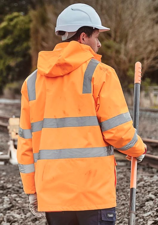Picture of Unisex Hi Vis VIC Rail 4 In 1 Waterproof Jacket
