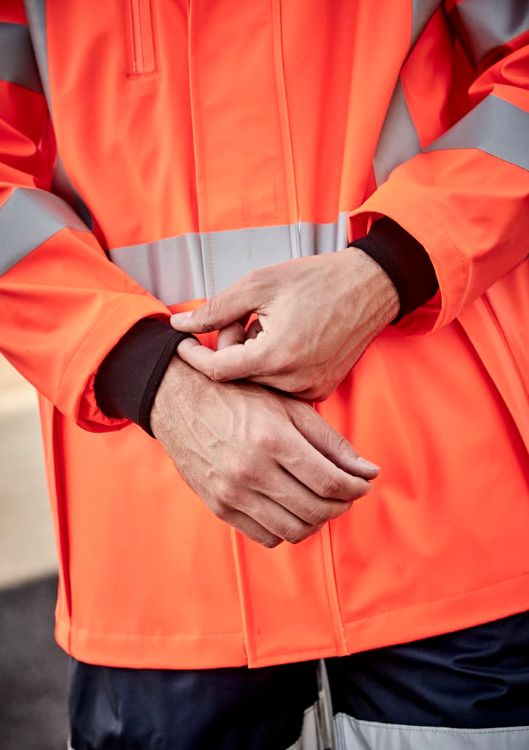 Picture of Mens Hi Vis X Back Heavy Duty Waterproof Jacket