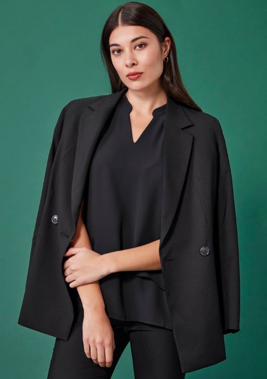 Picture of Womens Renew Double Breasted Longline Jacket