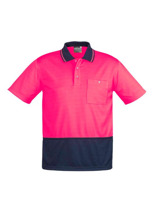 Picture of Unisex Hi Vis Basic Short Sleeve Polo