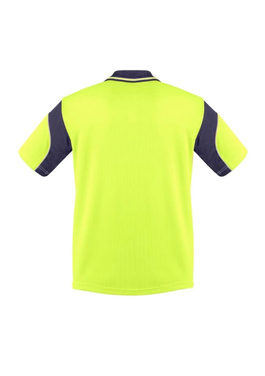 Picture of Mens Hi Vis Aztec Short Sleeve Polo