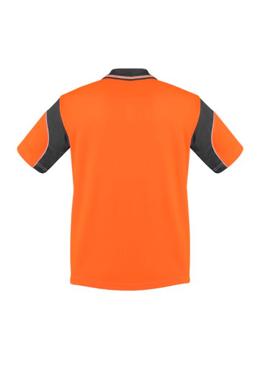 Picture of Mens Hi Vis Aztec Short Sleeve Polo