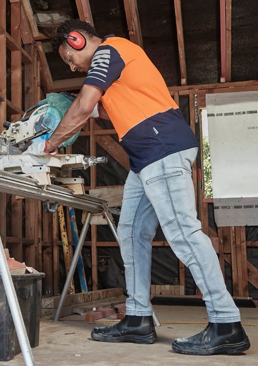 Picture of Mens Hi Vis Zone Short Sleeve Polo