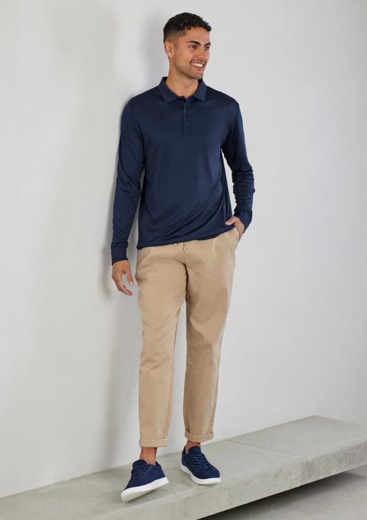 Picture of Mens Action Long Sleeve Polo