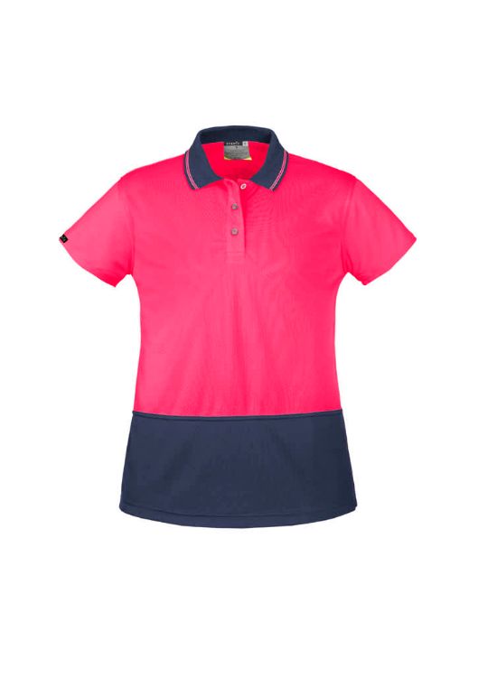 Picture of Womens Hi Vis Basic Short Sleeve Polo