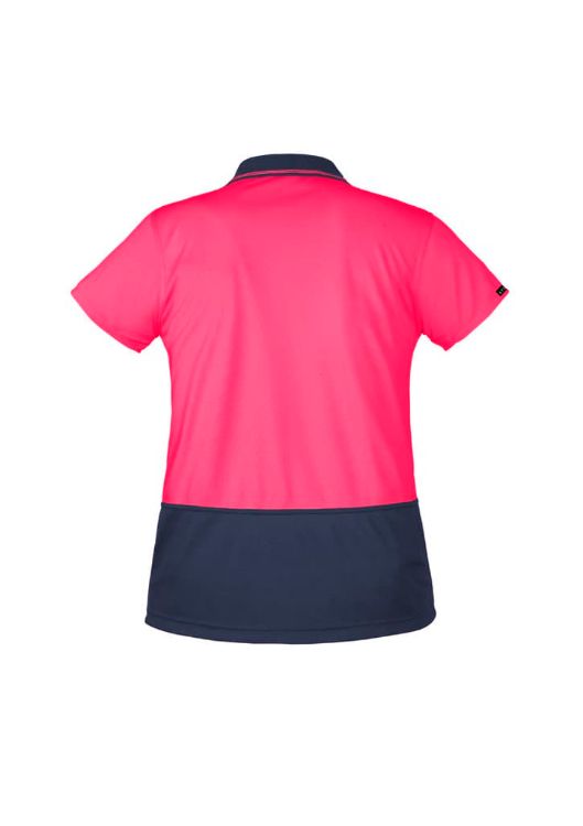 Picture of Womens Hi Vis Basic Short Sleeve Polo