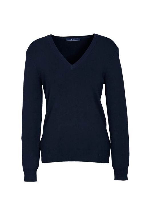 Picture of Womens V-Neck Knit Pullover