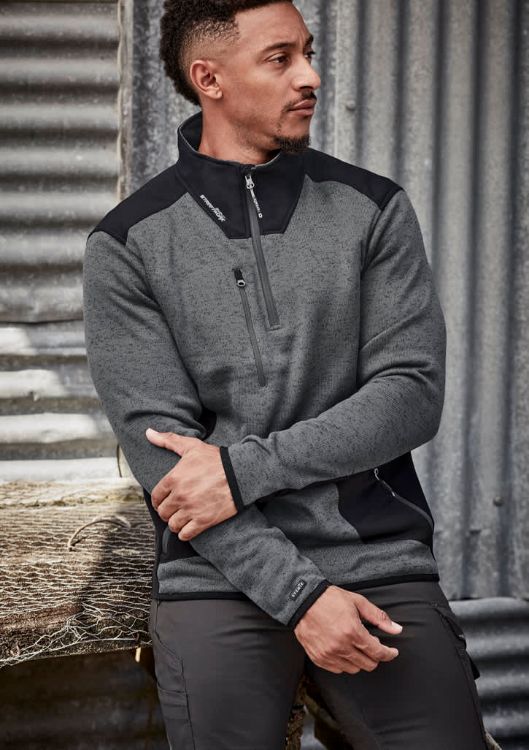Picture of Unisex Streetworx Reinforced Knit 1/2 Zip Pullover