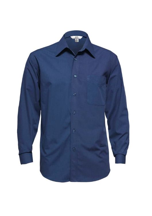 Picture of Mens Micro Check Long Sleeve Shirt
