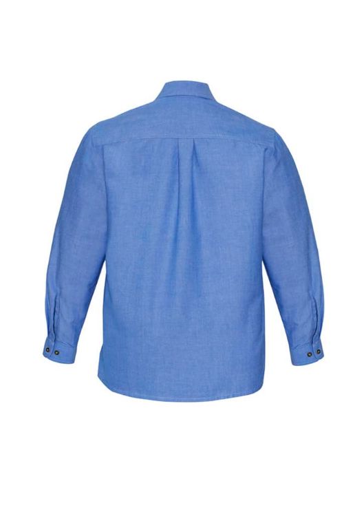 Picture of Mens Chambray Long Sleeve Shirt