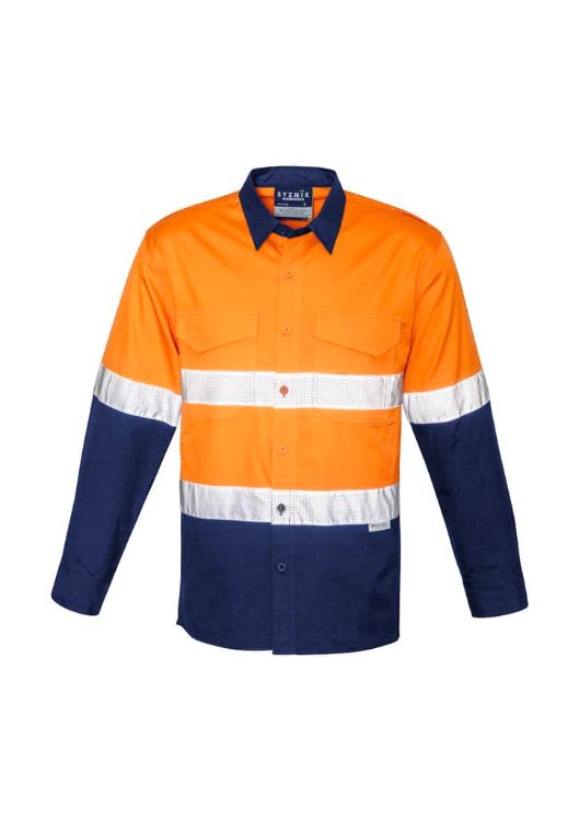 Picture of Mens Rugged Cooling Hi Vis Taped Long Sleeve Shirt