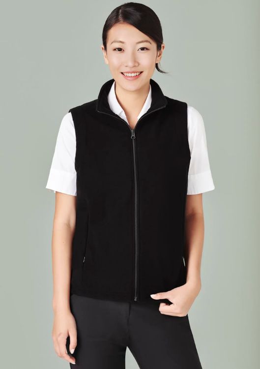 Picture of Womens Plain Micro Fleece Vest