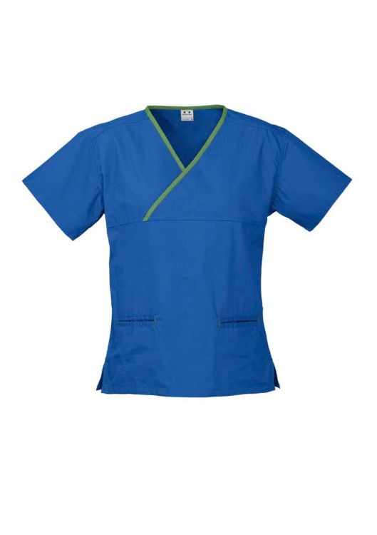 Picture of Classic Womens Contrast Crossover Scrub Top