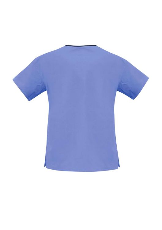 Picture of Classic Womens Contrast Crossover Scrub Top