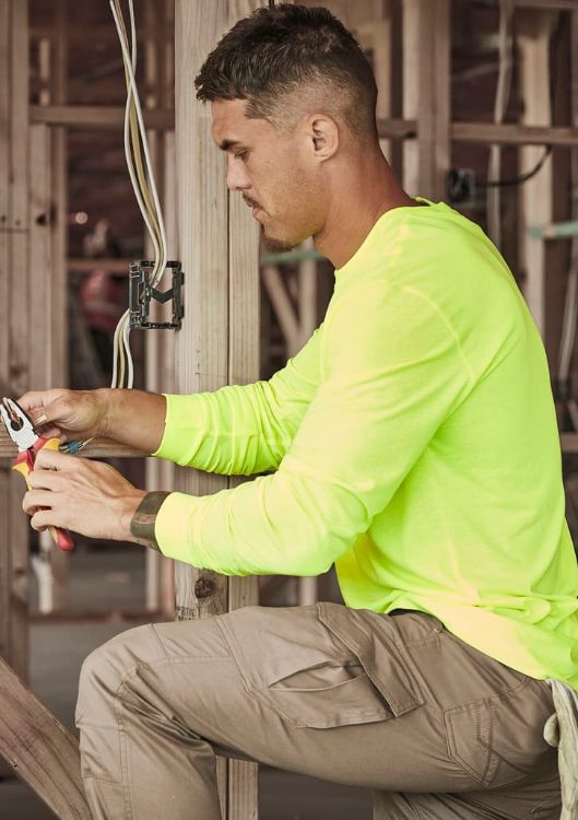 Picture of Mens Hi Vis Long Sleeve Tee