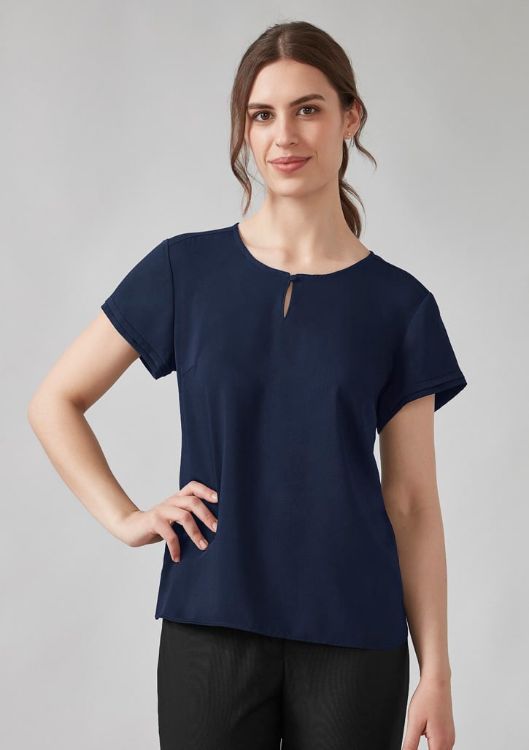 Picture of Womens Evelyn Short Sleeve Blouse