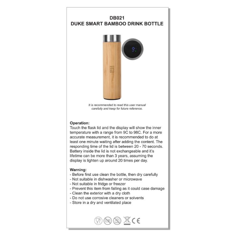 Picture of Duke Smart Bamboo Drink Bottle