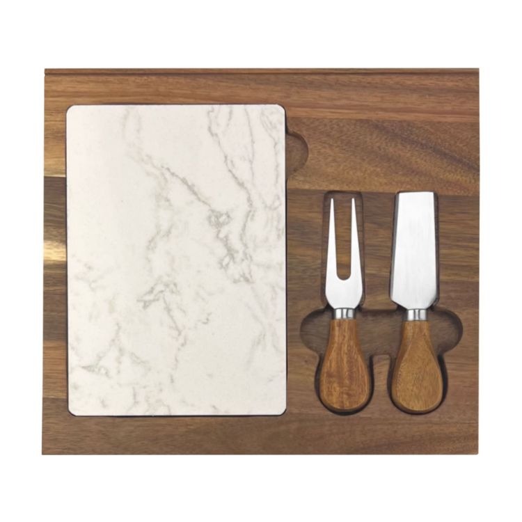 Picture of Fuzo Marble Cheeseboard and Knife Set