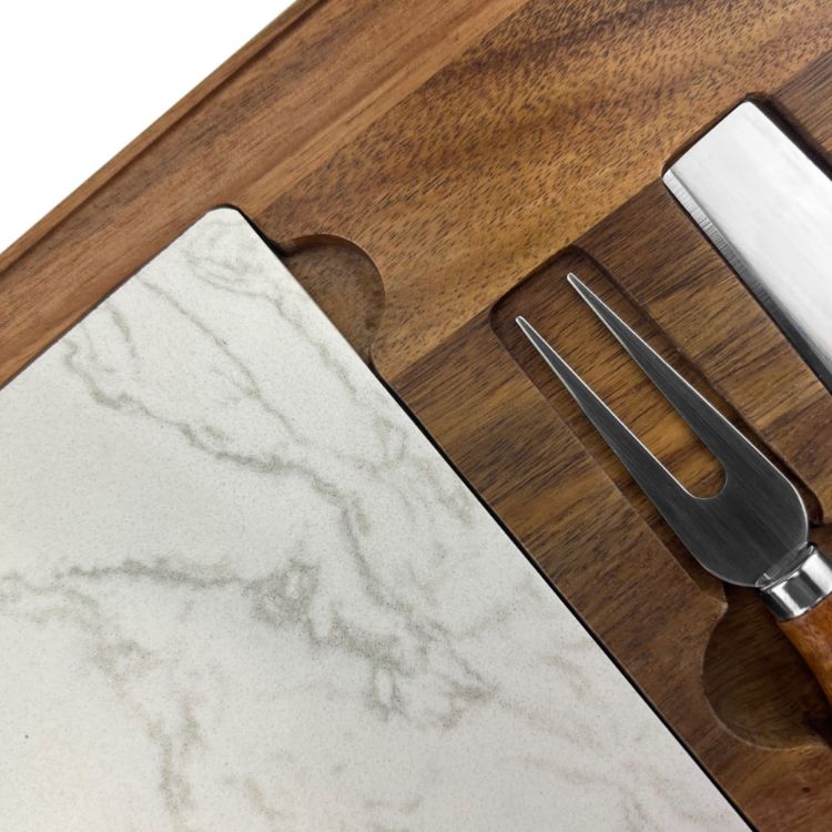 Picture of Fuzo Marble Cheeseboard and Knife Set