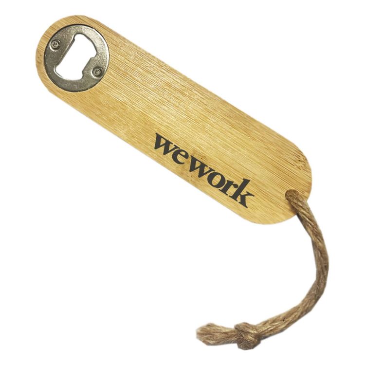 Picture of Texas Bamboo Bottle Opener