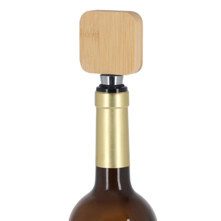 Picture of Bamboo Wine Stopper Opener
